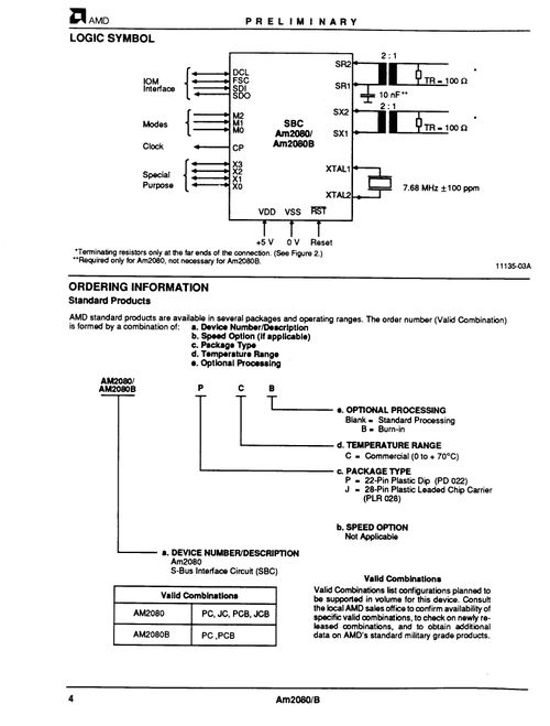 AM2080JC集成電路 技術規(guī)格、PDF資料與采購指南